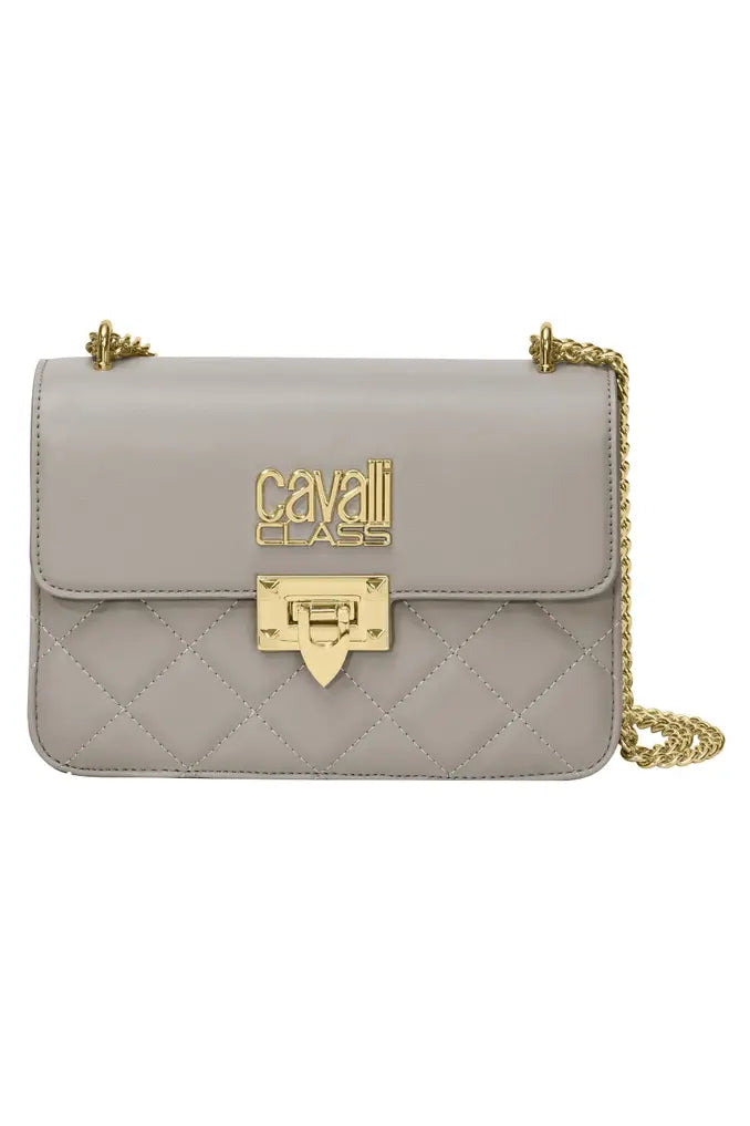 Cavalli Class Quilted Shoulder Bag - Grey