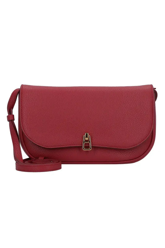 Coccinelle Rectangular Rounded Edge Crossbody Bag - Sangria