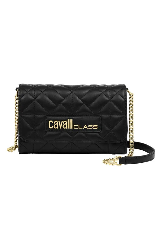 Cavalli Class Quilted Crossbody Bag - Black