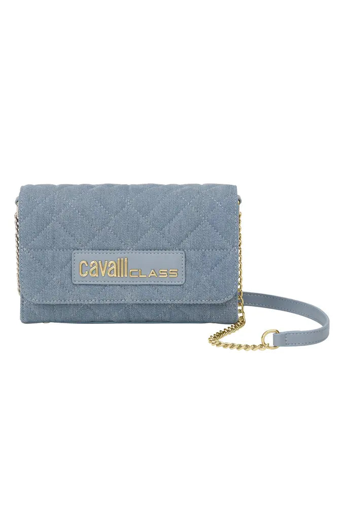 Cavalli Class Quilted Crossbody Bag - Denim Blue