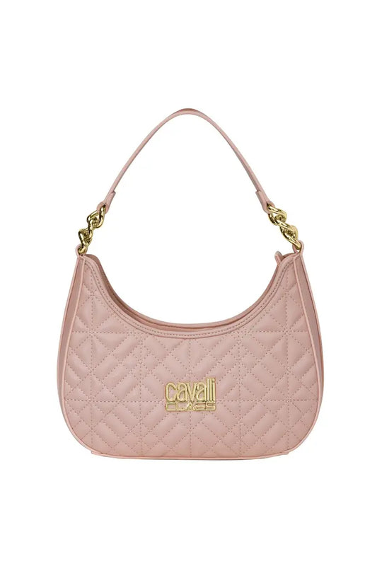 Cavalli Class Quilted Hobo Bag - Pink