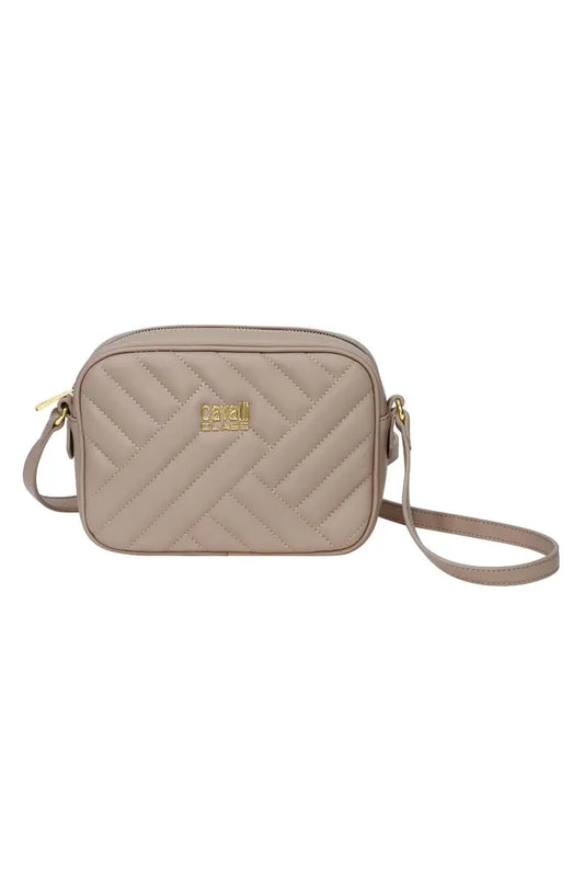 Cavalli Class Quilted Crossbody Bag - Beige