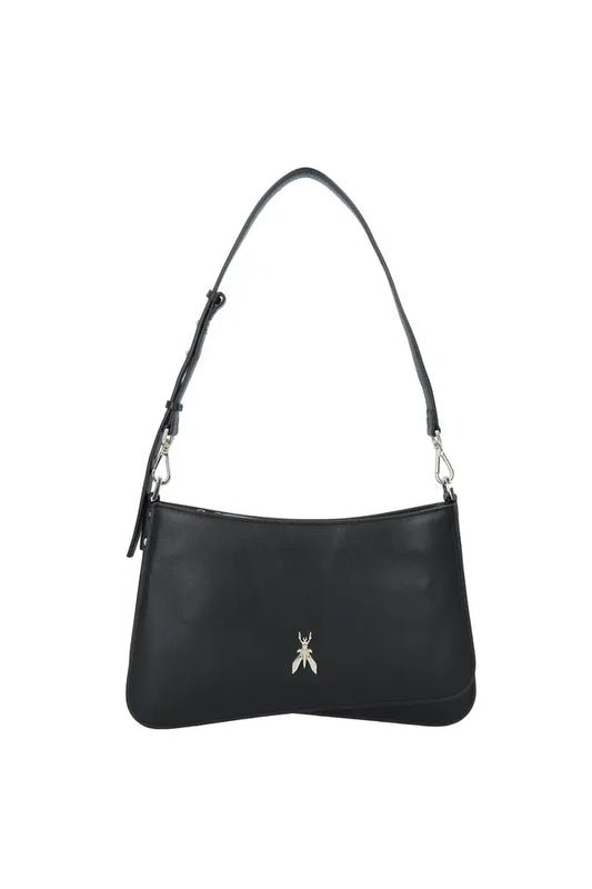 Patrizia Pepe Fly Dual Pointed Edge Shoulder Bag - Black