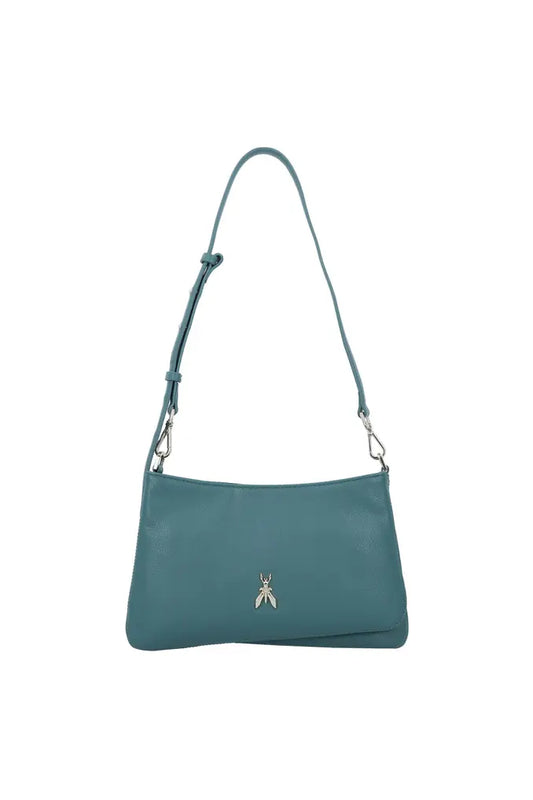 Patrizia Pepe Fly Dual Pointed Edge Small Shoulder Bag - Mineral Green