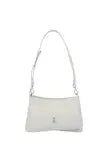 Patrizia Pepe Fly Dual Pointed Edge Small Shoulder Bag - Off White