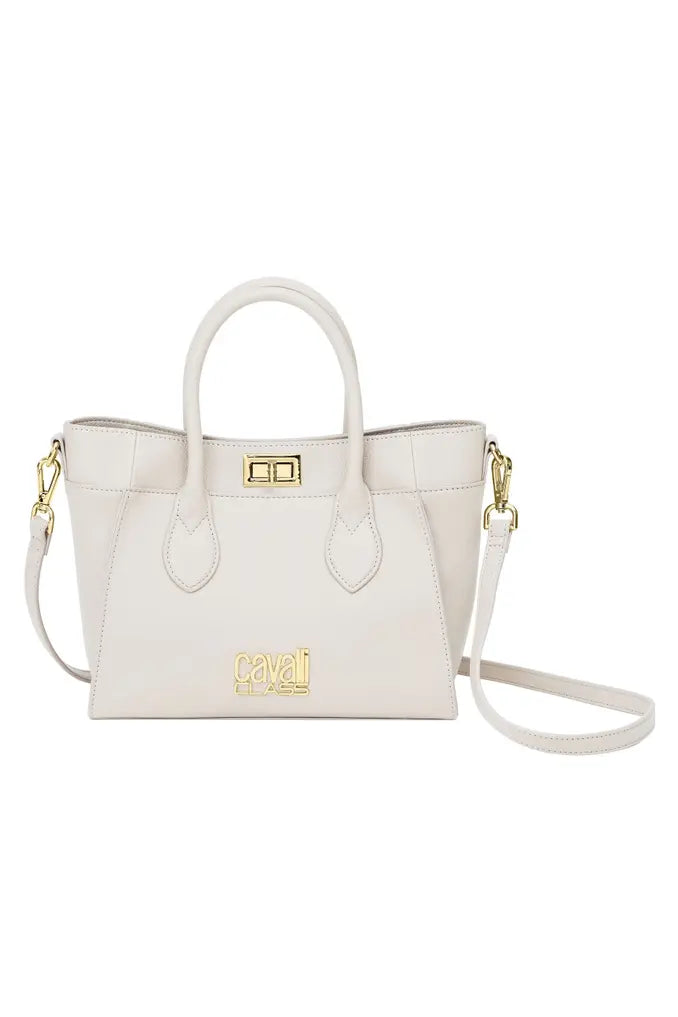 Cavalli Class Trapeze Top Handle Bag - Beige
