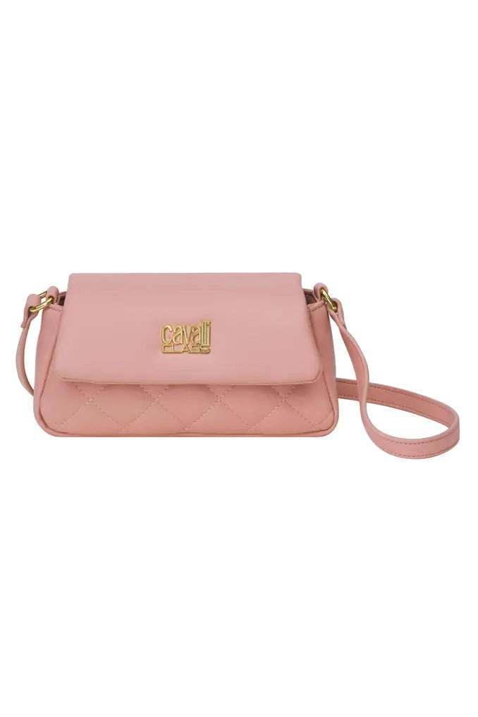 Cavalli Class Quilted Flap Crossbody Bag - Blush