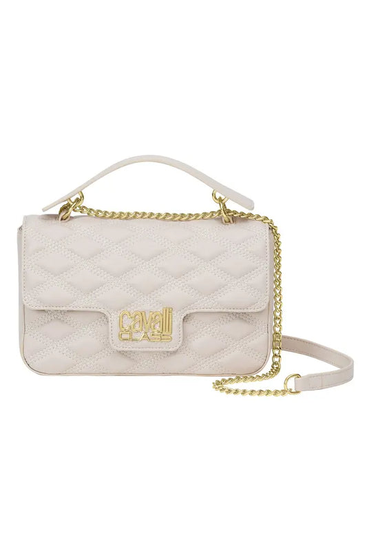 Cavalli Class Quilted Top Handle Bag - Beige