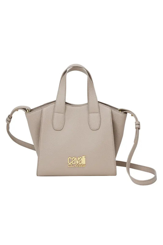 Cavalli Class Trapeze Top Handle Bag - Beige