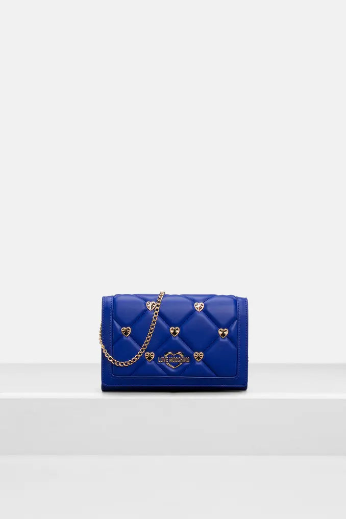 Love Moschino Heart Quilted Crossbody Bag - Royal Blue