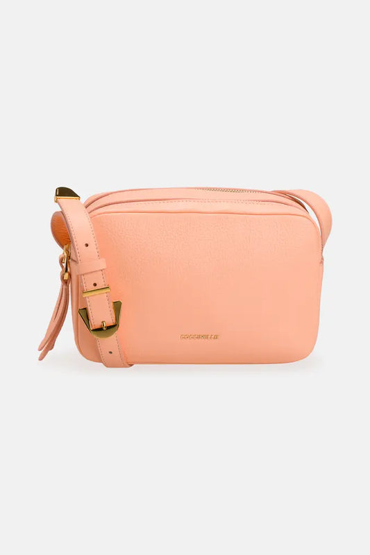 Coccinelle Double Zip Camera Crossbody Bag - Orange