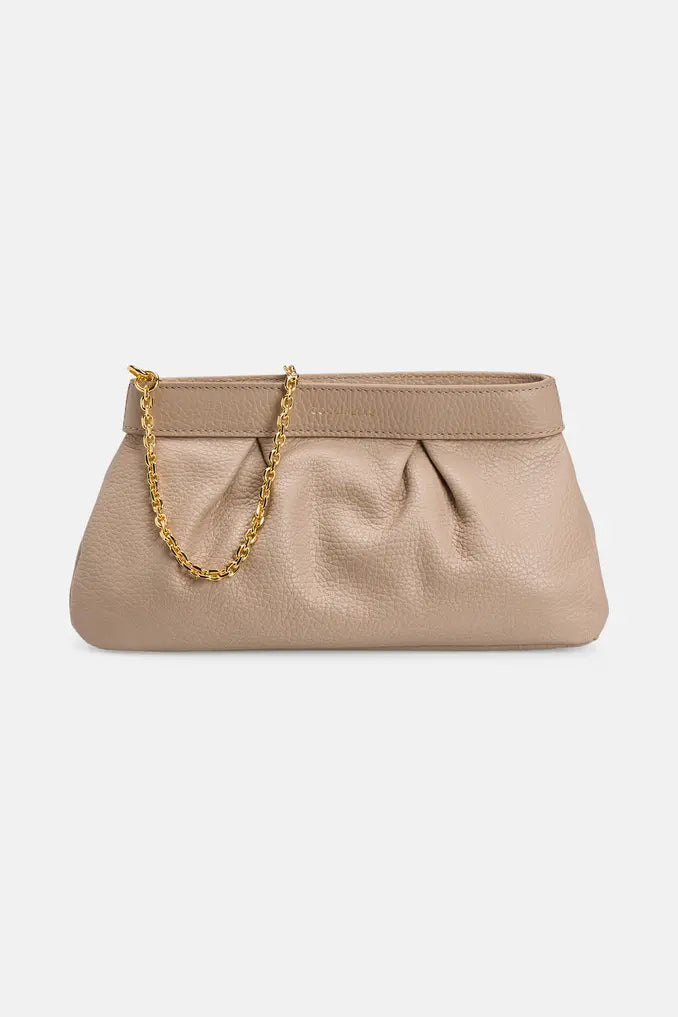Coccinelle Trapeze Clutch - Taupe