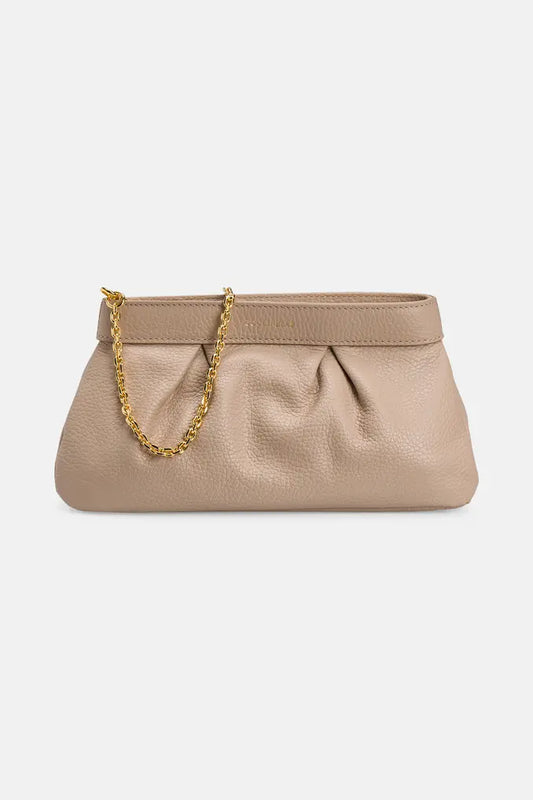 Coccinelle Trapeze Clutch - Taupe
